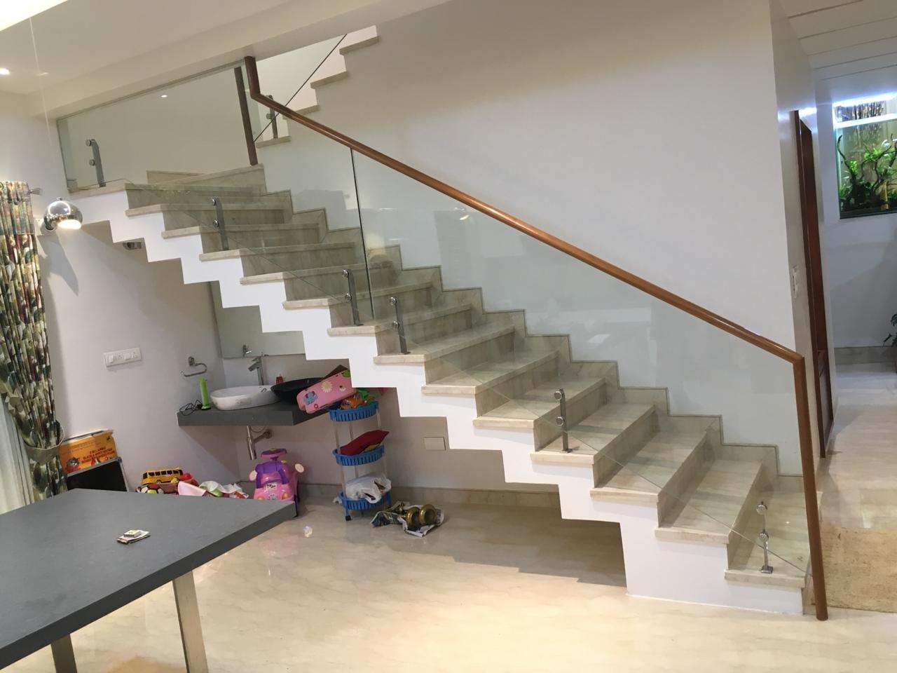 Glass & Wooden Railings